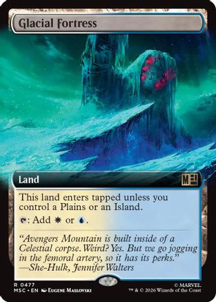Glacial Fortress (Extended Art) (MSC-477) - Commander: Marvel Super Heroes-1