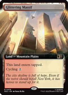 Glittering Massif (Extended Art) (MSC-478) - Commander: Marvel Super Heroes Foil-1