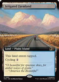 Irrigated Farmland (Extended Art) (MSC-481) - Commander: Marvel Super Heroes-1