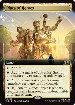 Plaza of Heroes (Extended Art) (MSC-483) - Commander: Marvel Super Heroes-1