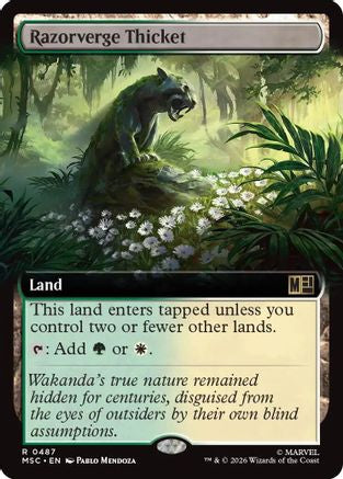 Razorverge Thicket (Extended Art) (MSC-487) - Commander: Marvel Super Heroes-1