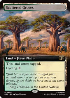 Scattered Groves (Extended Art) (MSC-490) - Commander: Marvel Super Heroes Foil-1