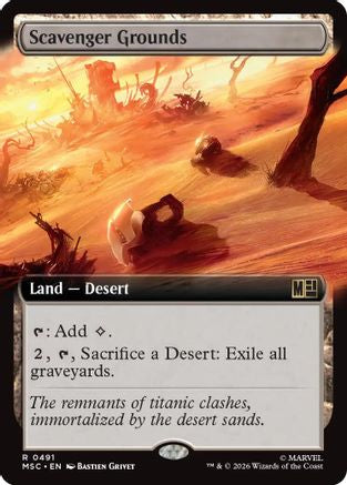 Scavenger Grounds (Extended Art) (MSC-491) - Commander: Marvel Super Heroes Foil-1