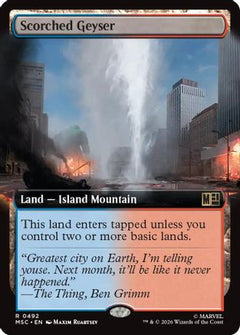 Scorched Geyser (Extended Art) (MSC-492) - Commander: Marvel Super Heroes Foil-1