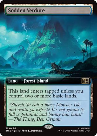 Sodden Verdure (Extended Art) (MSC-494) - Commander: Marvel Super Heroes-1
