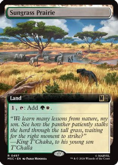 Sungrass Prairie (Extended Art) (MSC-497) - Commander: Marvel Super Heroes-1