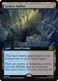 Sunken Hollow (Extended Art) (MSC-498) - Commander: Marvel Super Heroes Foil-1