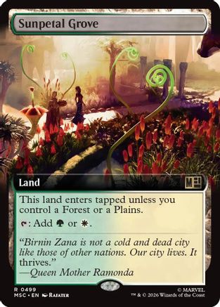 Sunpetal Grove (Extended Art) (MSC-499) - Commander: Marvel Super Heroes-1