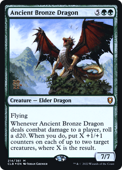 Ancient Bronze Dragon [Commander Legends: Battle for Baldur's Gate Prerelease Promos]-1
