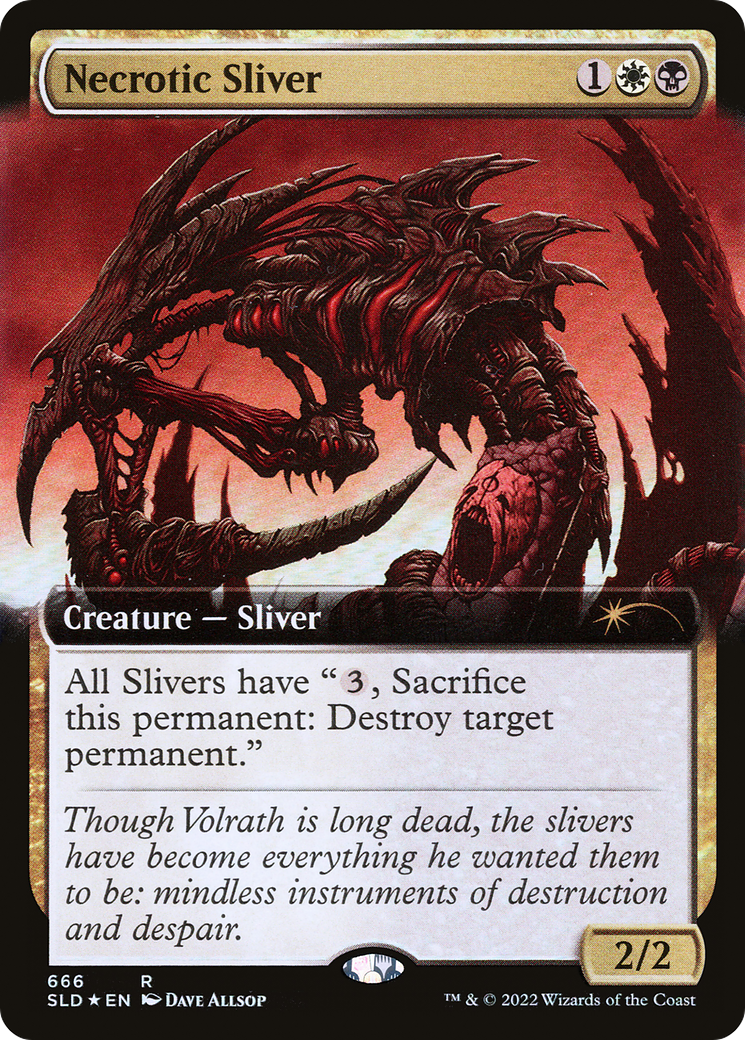 Necrotic Sliver (Extended Art) [Secret Lair Drop Promos]-1