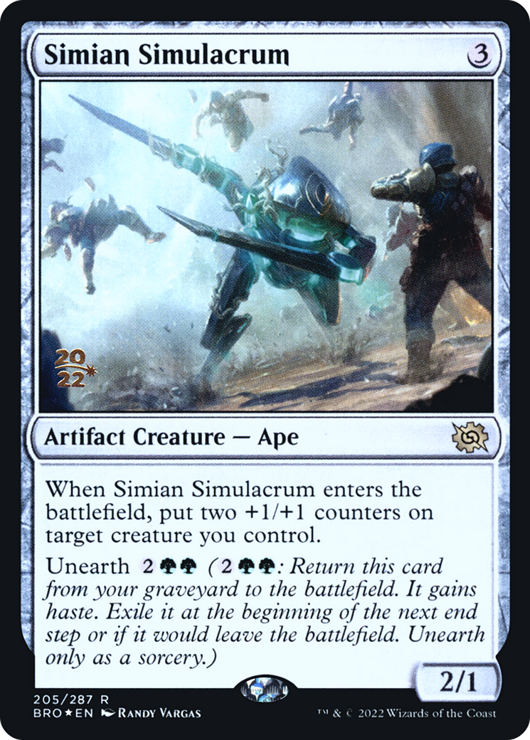 Simian Simulacrum [The Brothers' War Prerelease Promos]-1