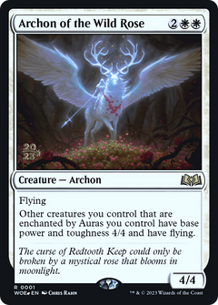 Archon of the Wild Rose [Wilds of Eldraine Prerelease Promos]-1