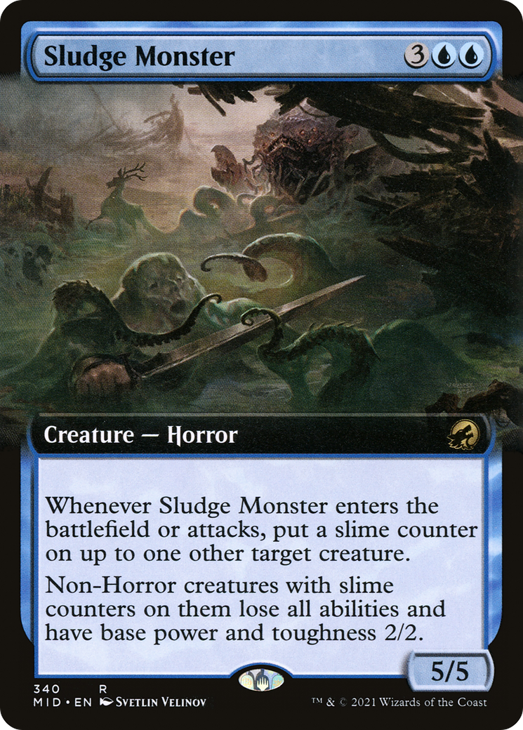 Sludge Monster (Extended Art) [Innistrad: Midnight Hunt]-1