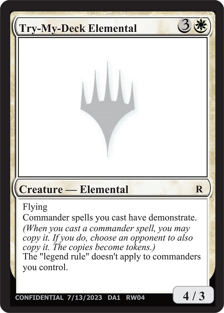 Try-My-Deck Elemental (UNK-RW04F) - Unknown Event-1