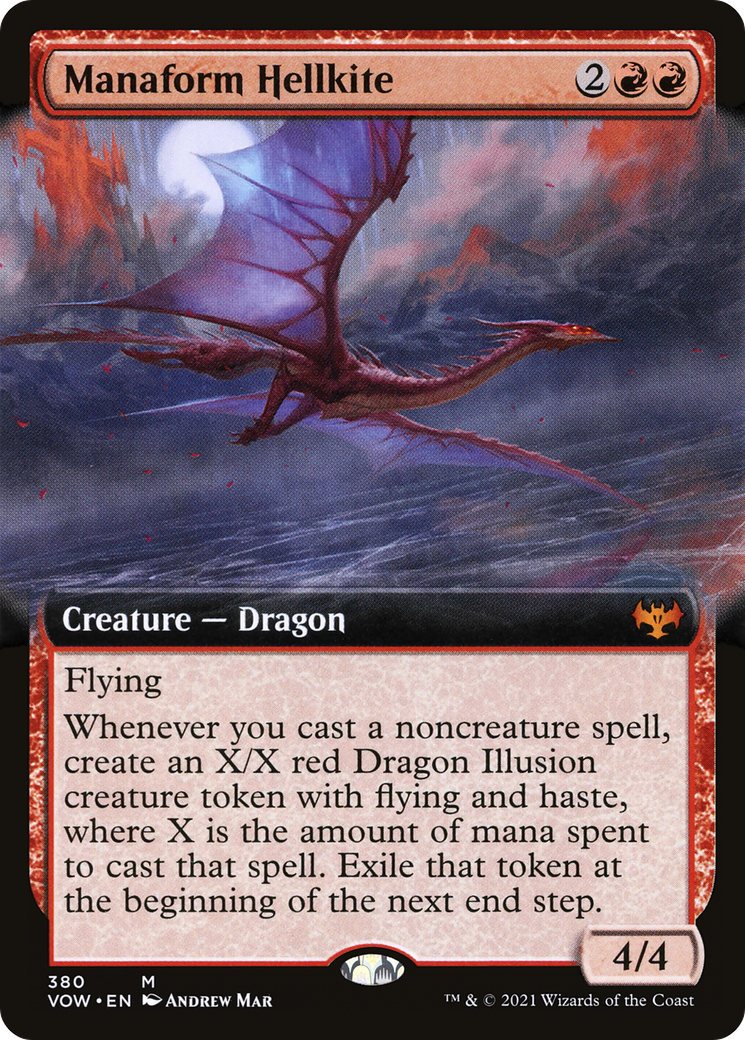 Manaform Hellkite (Extended Art) [Innistrad: Crimson Vow]-1