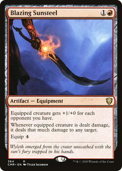 Blazing Sunsteel [Commander Legends]-1