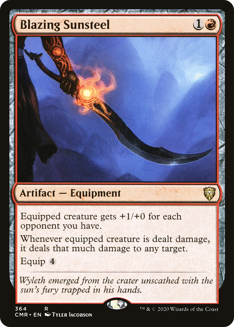 Blazing Sunsteel [Commander Legends]-1