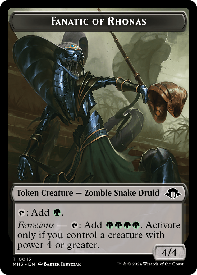 Eldrazi Spawn // Fanatic of Rhonas Double-Sided Token [Modern Horizons 3 Tokens]-2