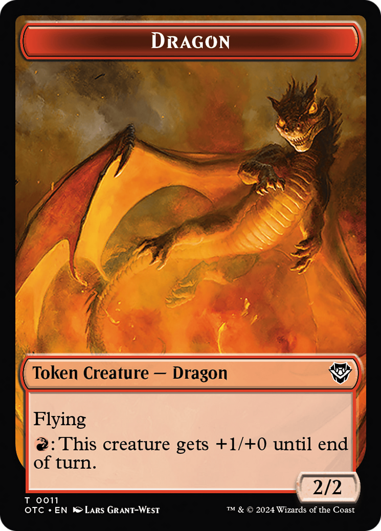 Dragon (TOTC-011) - Outlaws of Thunder Junction Commander Tokens Foil-1