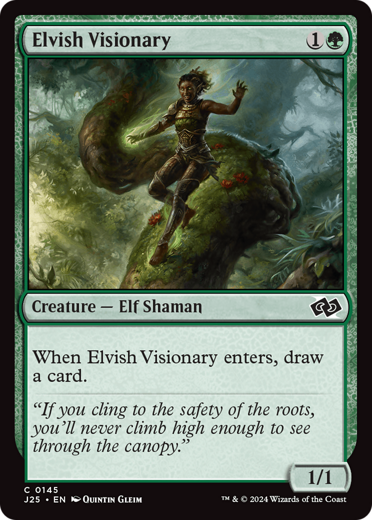 Elvish Visionary [Foundations Jumpstart]-1