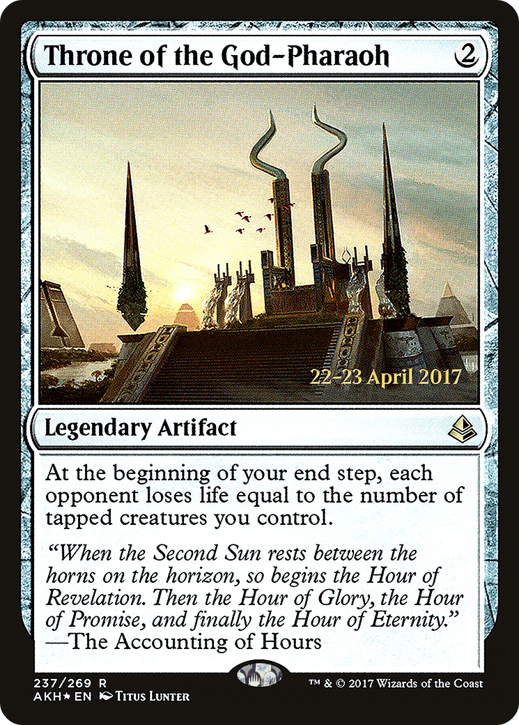 Throne of the God-Pharaoh [Amonkhet Prerelease Promos]-1