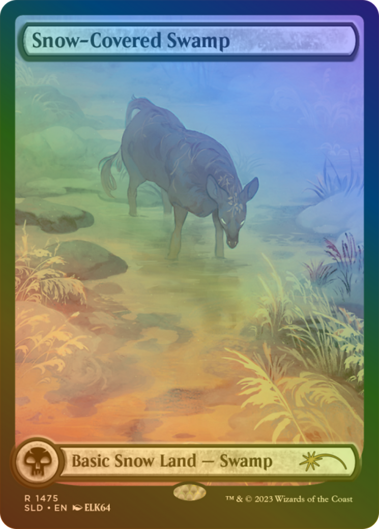 Snow-Covered Swamp (1475) (Rainbow Foil) [Secret Lair Drop Series]-1