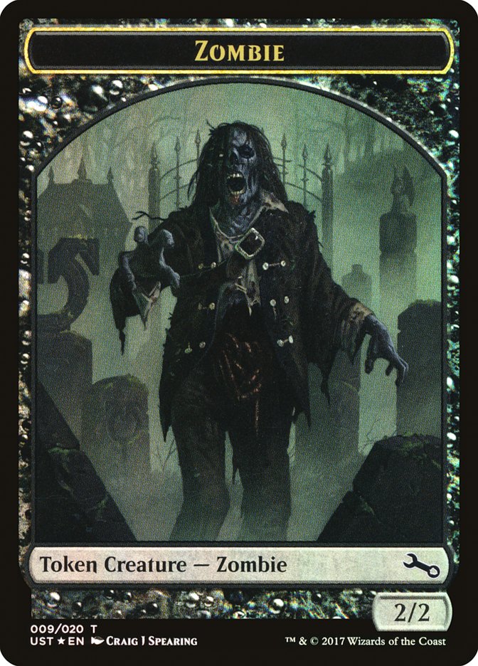 Zombie // Zombie Double-Sided Token [Unstable Tokens]-1