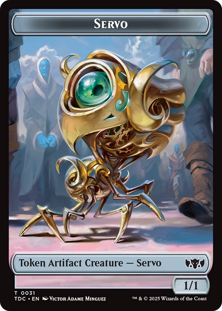 Servo // Warrior Double-Sided Token [Tarkir: Dragonstorm Commander Tokens]-1