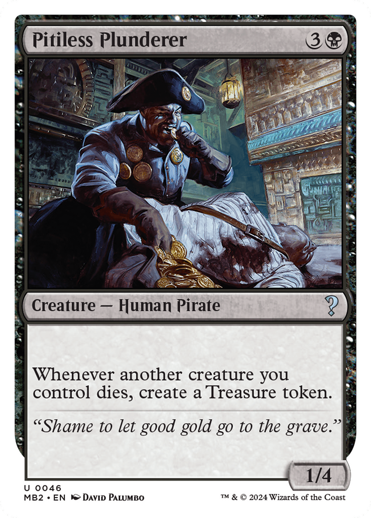 Pitiless Plunderer (White Border) [Mystery Booster 2]-1