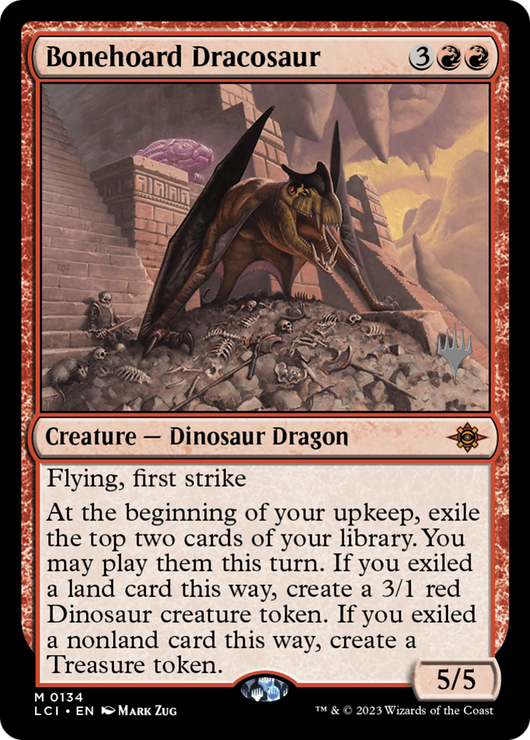 Bonehoard Dracosaur (Promo Pack) [The Lost Caverns of Ixalan Promos]-1