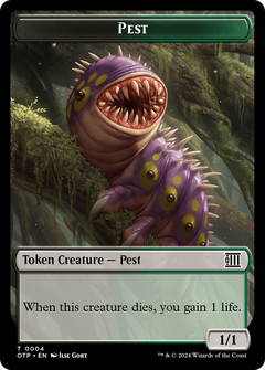 Pest // Plot Double-Sided Token [Outlaws of Thunder Junction: Breaking News Tokens]-1