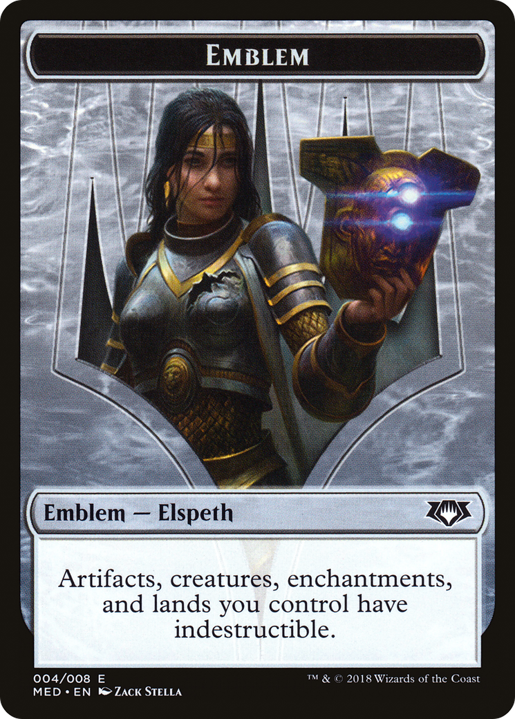 Elspeth, Knight-Errant Emblem [Mythic Edition Tokens]-1