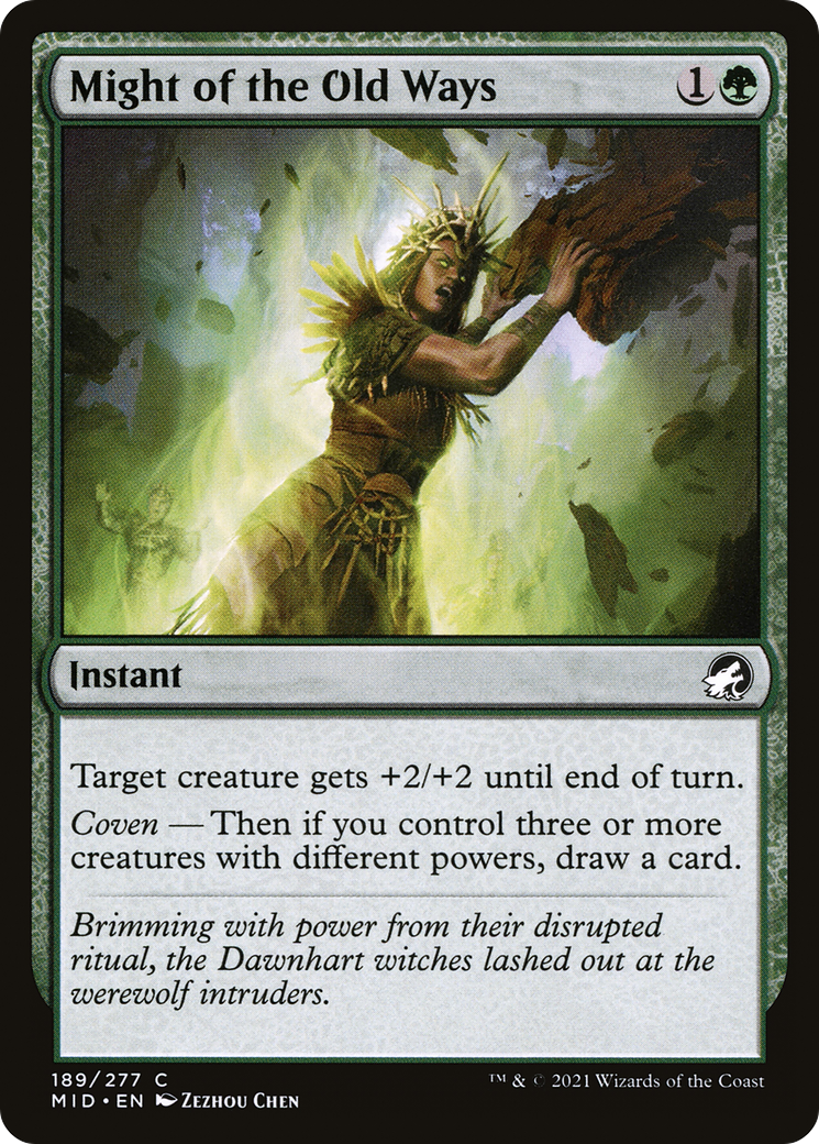 Might of the Old Ways [Innistrad: Midnight Hunt]-1