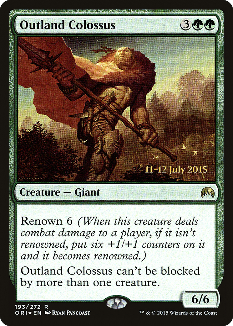 Outland Colossus [Magic Origins Prerelease Promos]-1