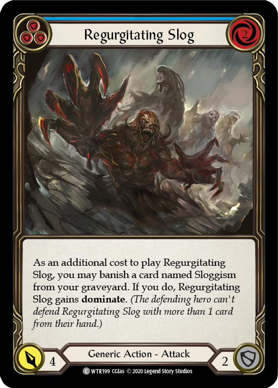 Regurgitating Slog (Blue) [U-WTR199] (Welcome to Rathe Unlimited)  Unlimited Rainbow Foil-2