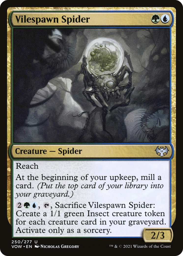 Vilespawn Spider (VOW-250) - Innistrad: Crimson Vow-1