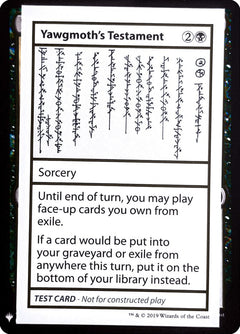 Yawgmoth's Testament [Mystery Booster Playtest Cards]-1