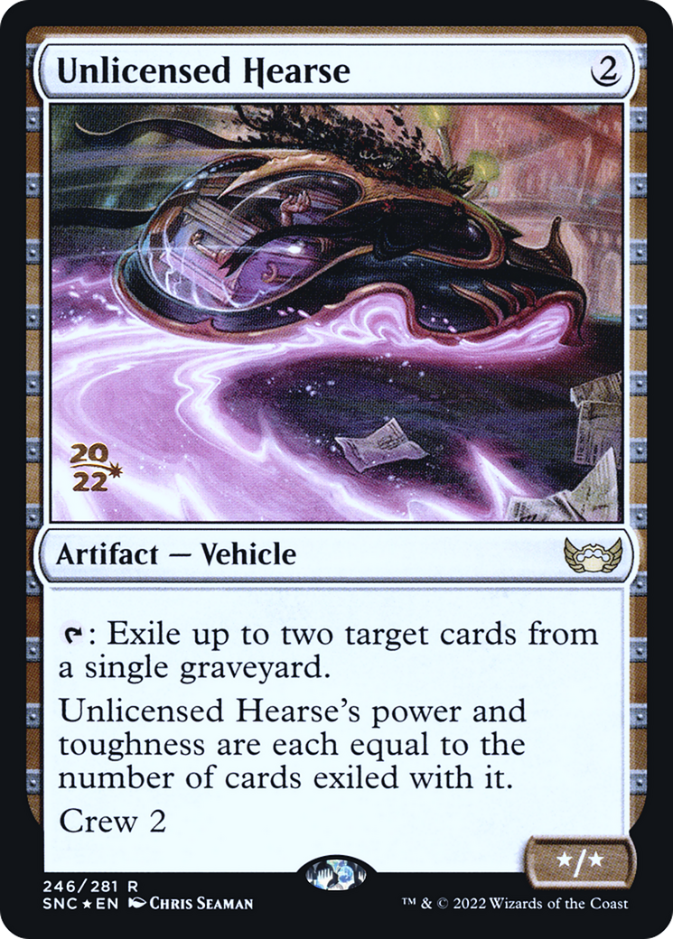 Unlicensed Hearse (PRE-246) - Streets of New Capenna Promos Foil-1