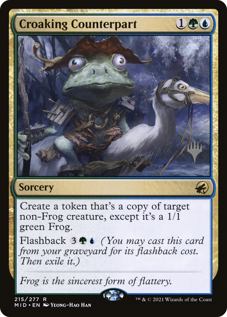 Croaking Counterpart (Promo Pack) [Innistrad: Midnight Hunt Promos]-1