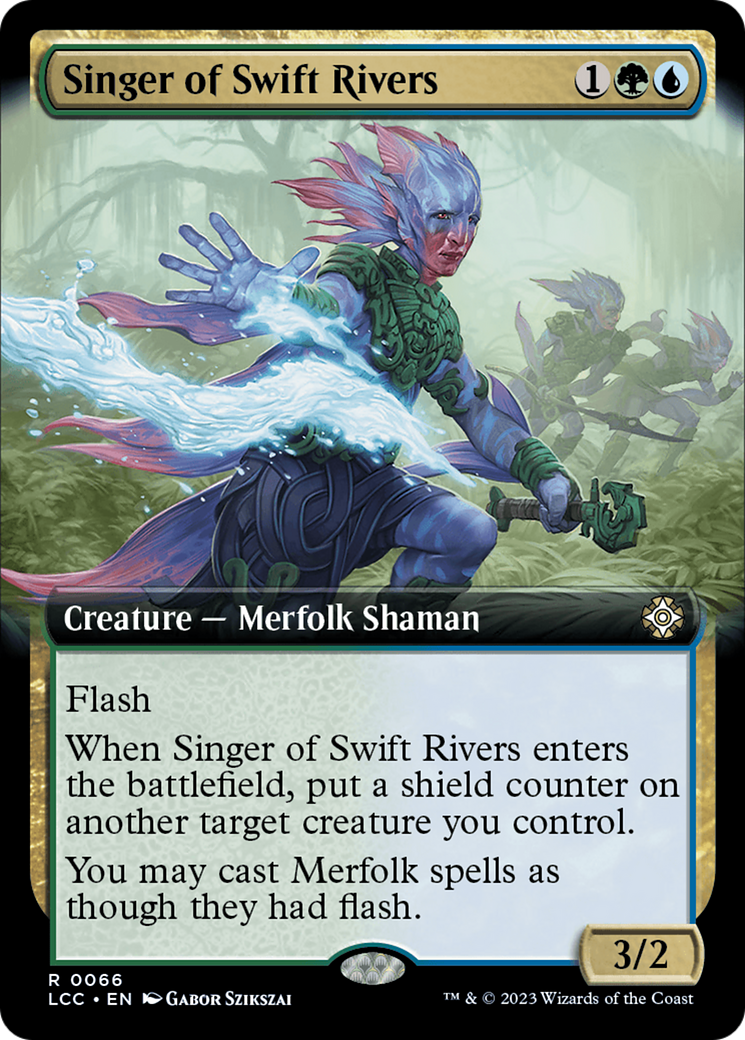 Singer of Swift Rivers (Extended Art) [The Lost Caverns of Ixalan Commander]-1