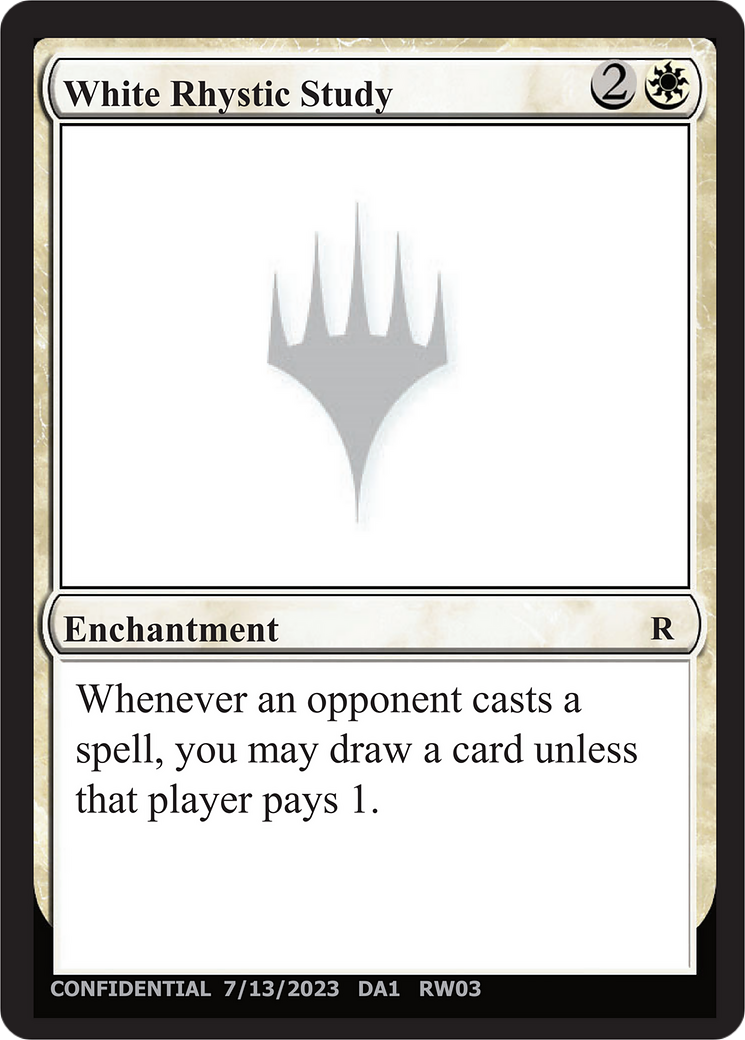 White Rhystic Study (UNK-RW03F) - Unknown Event-1