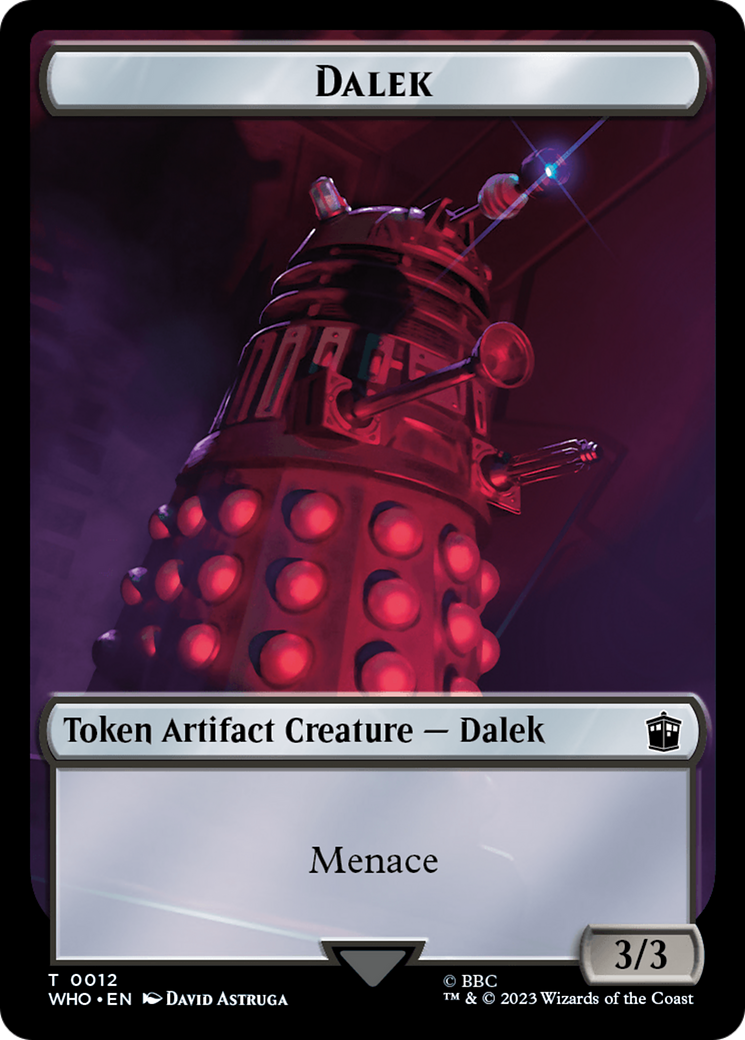 Dalek // Food (0025) Double-Sided Token [Doctor Who Tokens]-1