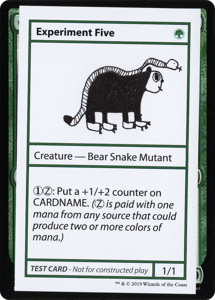 Experiment Five (2021 Edition) [Mystery Booster Playtest Cards]-1