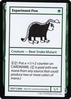 Experiment Five (2021 Edition) [Mystery Booster Playtest Cards]-1