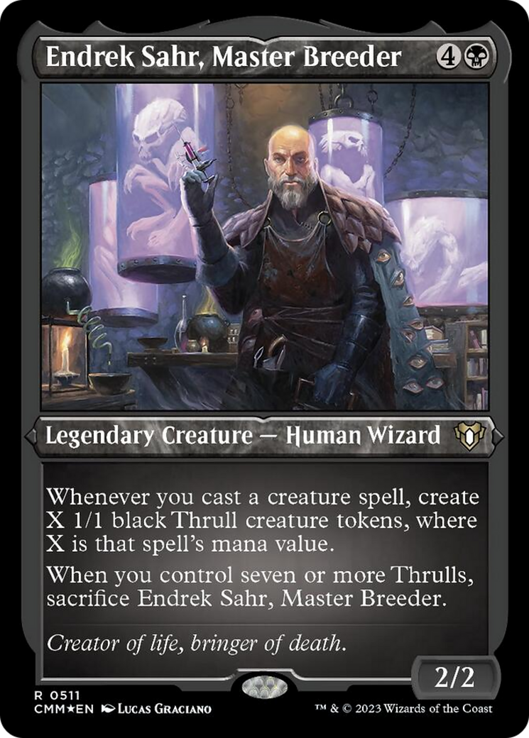 Endrek Sahr, Master Breeder (Foil Etched) [Commander Masters]-1