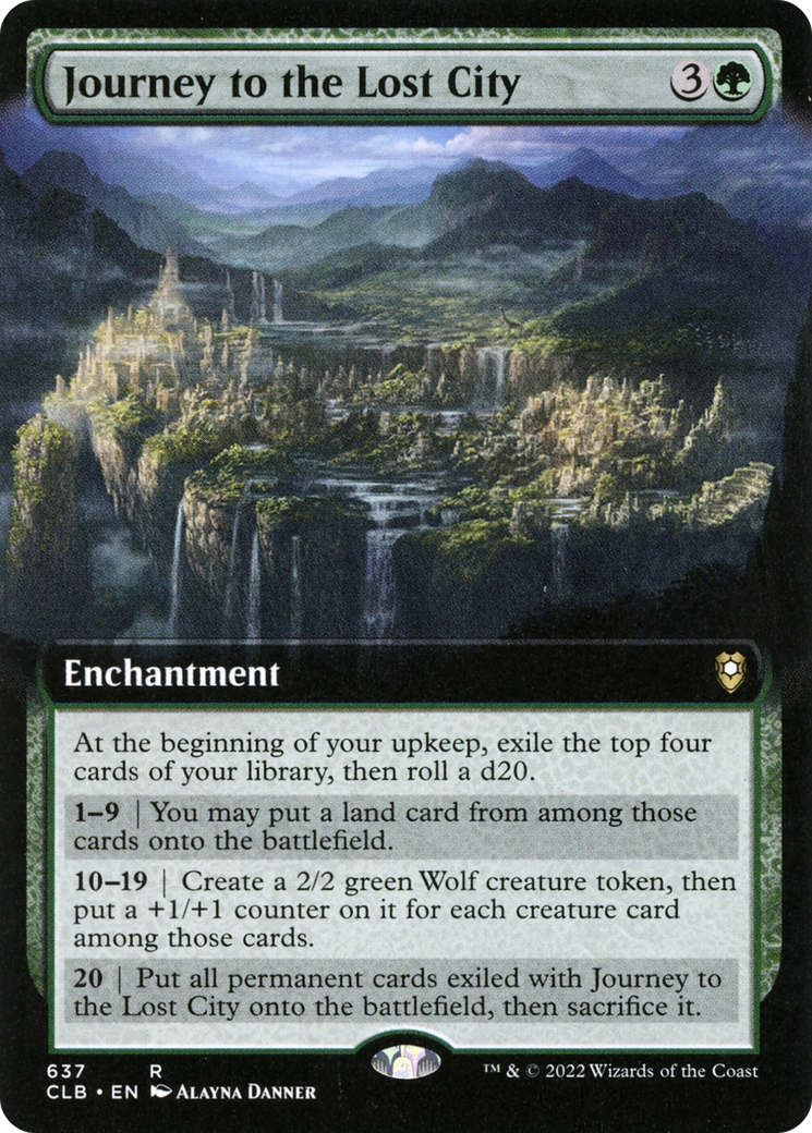 Journey to the Lost City (Extended Art) [Commander Legends: Battle for Baldur's Gate]-1