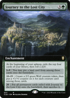 Journey to the Lost City (Extended Art) [Commander Legends: Battle for Baldur's Gate]-1