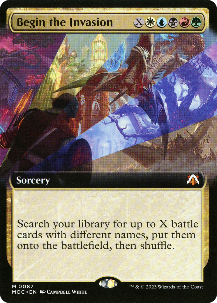 Begin the Invasion (Extended Art) [March of the Machine Commander]-1