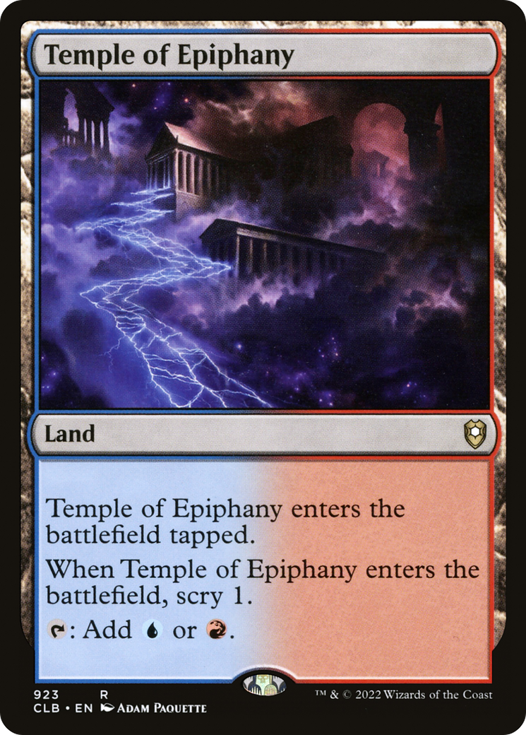 Temple of Epiphany [Commander Legends: Battle for Baldur's Gate]-1