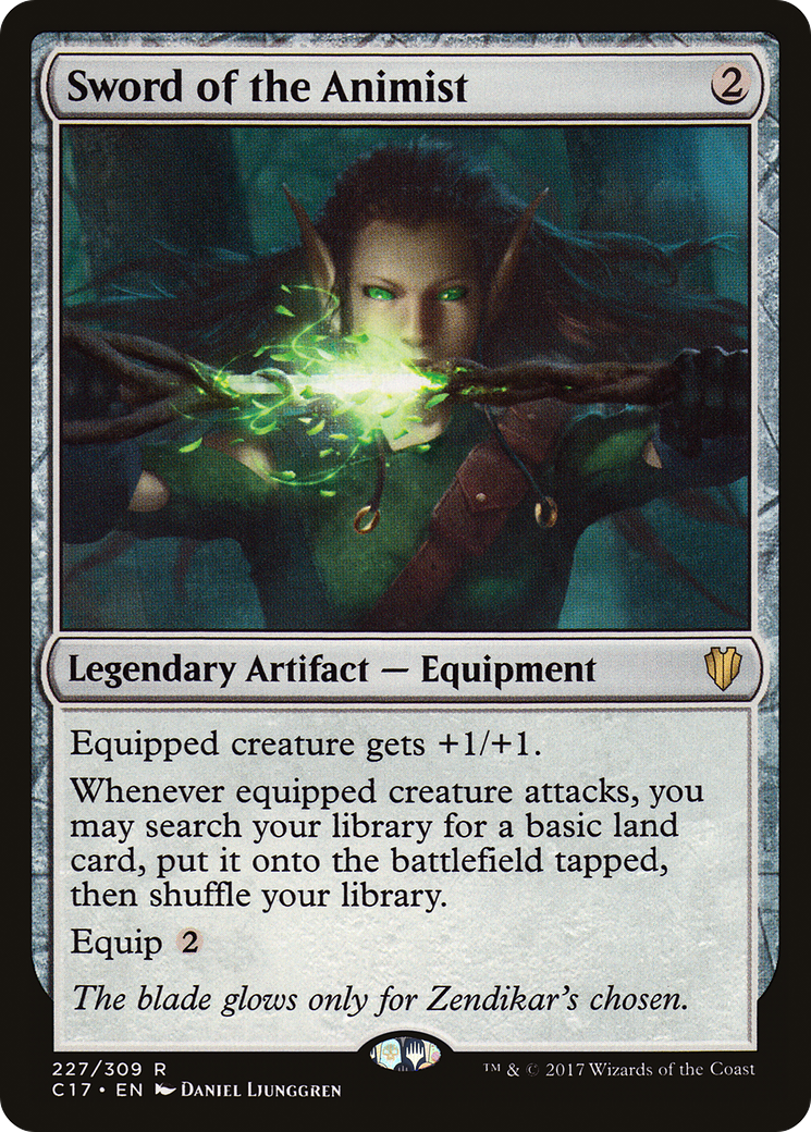 Sword of the Animist [Commander 2017]-1